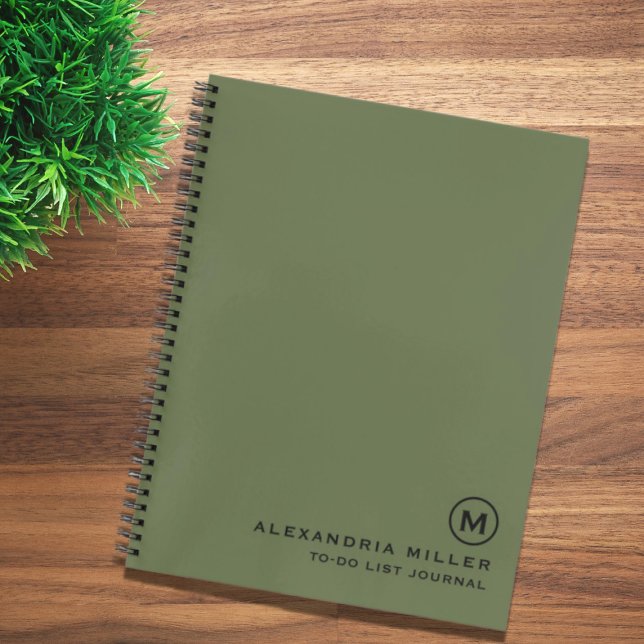 Personalized To-Do List Journal Olive (Creator Uploaded)