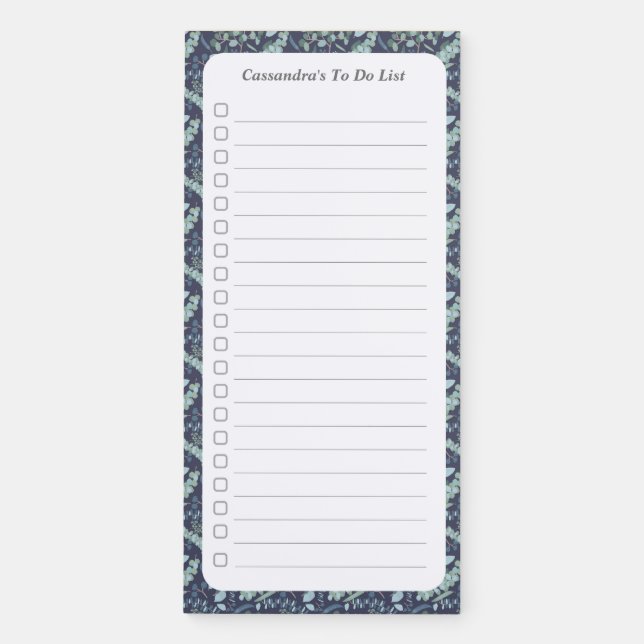Personalized To Do List Magnetic Notepad (Front)