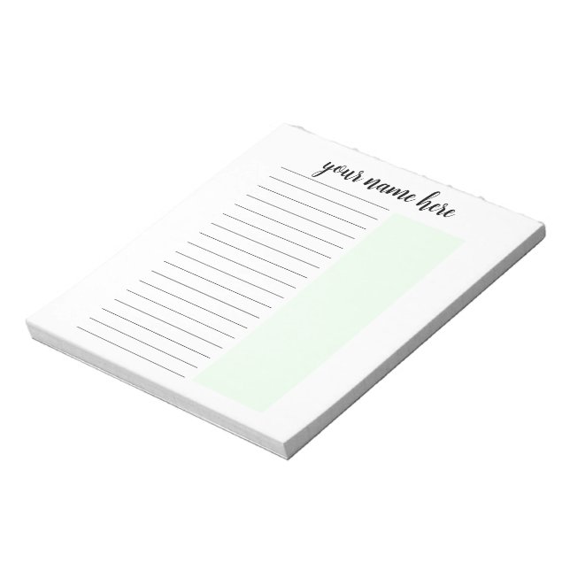 Personalized To Do List Notepad (Rotated)