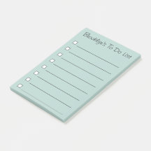 Personalized To Do List - Post It Notes