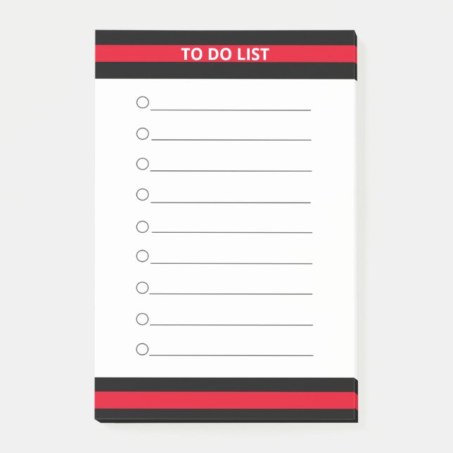 Personalized To Do List Post-it Notes (Front)