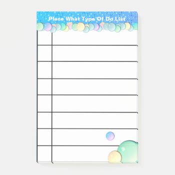 Personalized To Do List Post-it Notes by iambandc_art at Zazzle