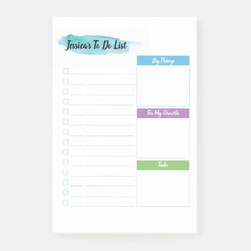 Personalized to do list _ productivity driven post_it notes