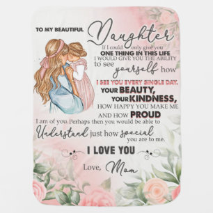 Personalized To My Beautiful Daughter Blanket