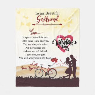Personalized To My Beautiful Girlfriend Blanket