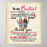 Personalized To My Bestie Poster<br><div class="desc">Personalized To My Bestie</div>