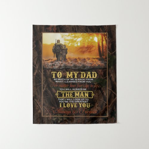 Personalized To My Dad Love Letter From Son  Dad Tapestry