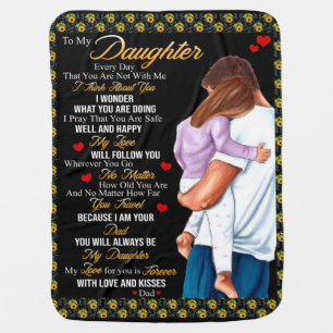 Personalized To My Daughter Blanket, Baby Blanket
