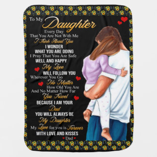 Personalized To My Daughter Blanket, Baby Blanket