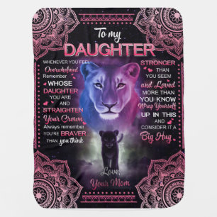 Personalized To My Daughter Blanket, Baby Blanket