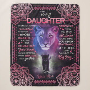 Personalized To My Daughter Blanket, Sherpa Blanket