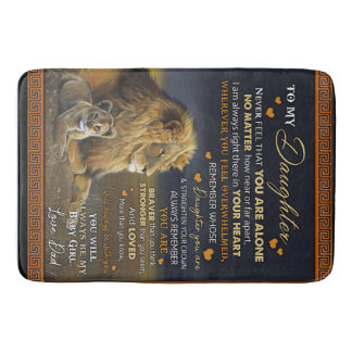 Personalized To My Daughter From Dad, Bath Mat