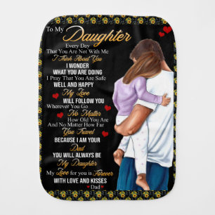 Personalized To My Daughter From Dad Blanket