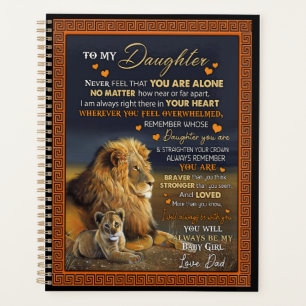 Personalized To My Daughter From Dad, Planner