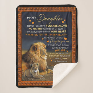 Personalized To My Daughter From Dad, Sherpa Blanket