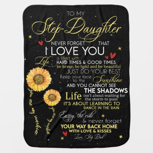 Personalized To My Daughter Love Gifts Baby Blanket