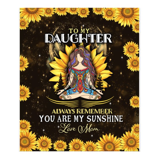 Personalized To My Daughter Photo Print (Front)