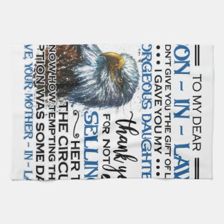 Personalized To My Dear Son In Law Kitchen Towel
