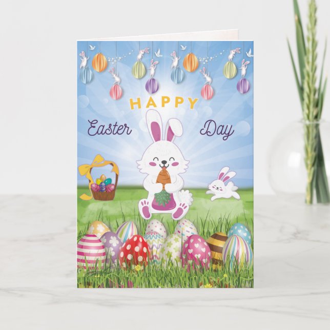  Personalized,To My Friend On Easter Day   Holiday Card (Front)