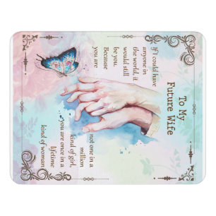 Personalized To My Future Wife Door Sign