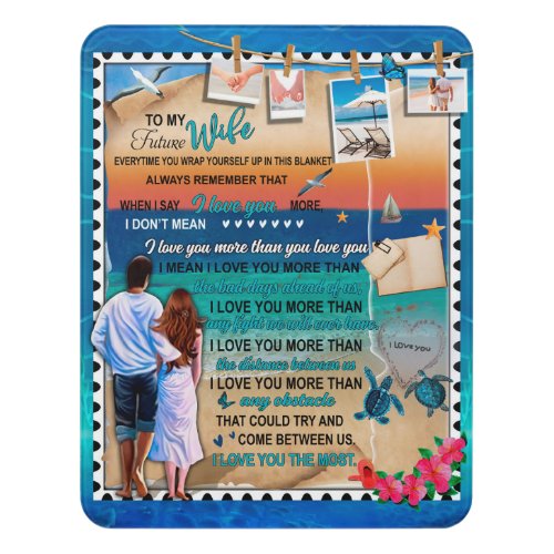 Personalized To My Future Wife From Husband Blanke Door Sign