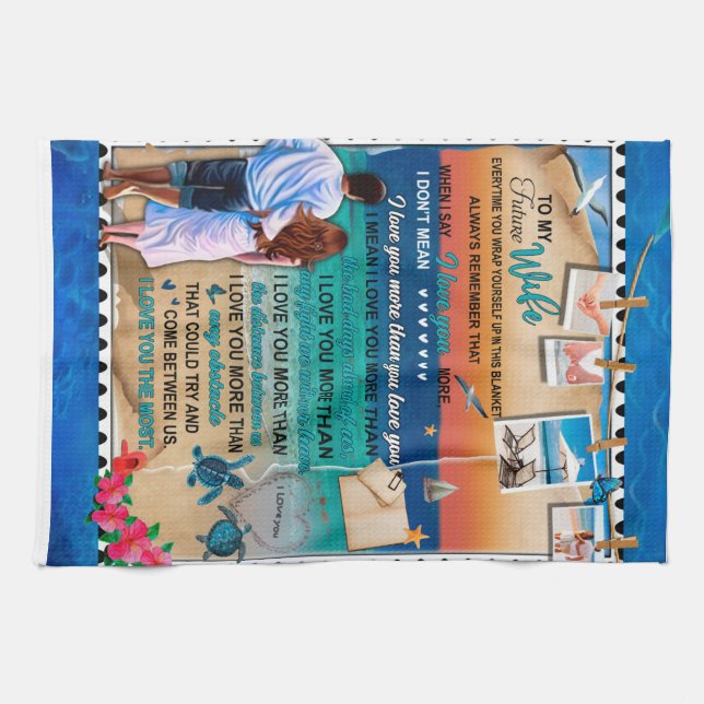 Personalized To My Future Wife From Husband Kitchen Towel (Horizontal)