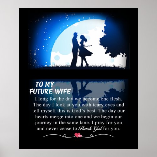 Personalized To My Future Wife From Husband Poster