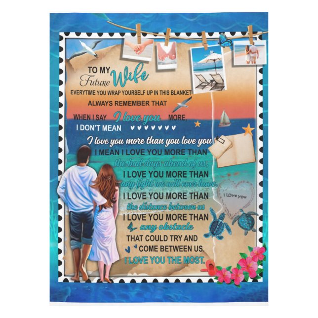 Personalized To My Future Wife From Husband Tablecloth (Front)