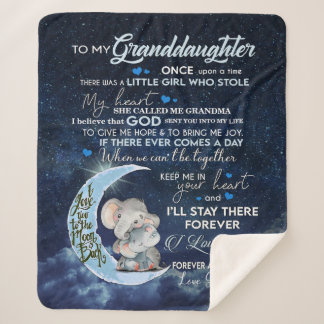 Personalized To My Granddaughter Sherpa Blanket