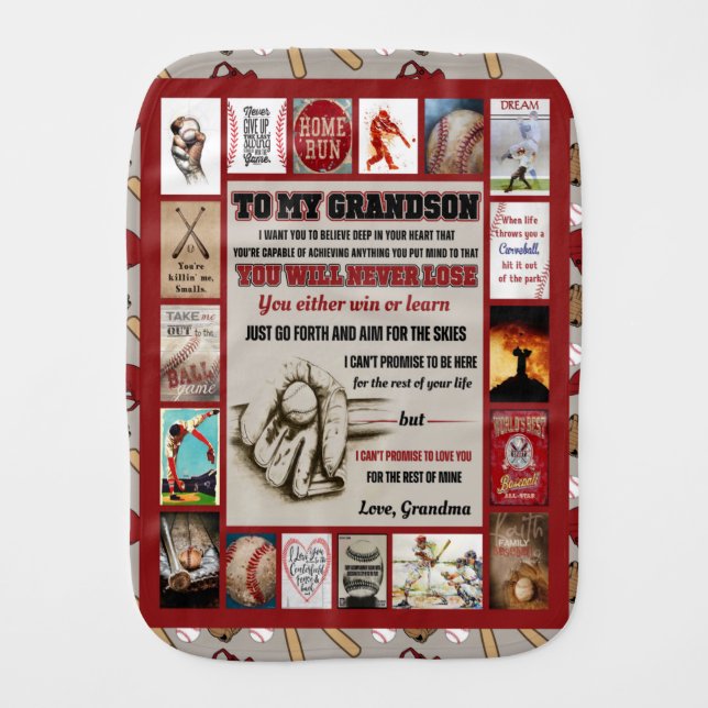 Personalized To My Grandson From Grandma Blanket (Front)