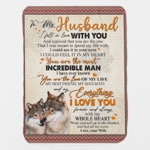 Personalized To My Husband From Wife Poster, Baby Blanket