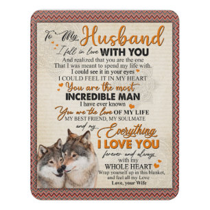 Personalized To My Husband From Wife Poster, Door Sign