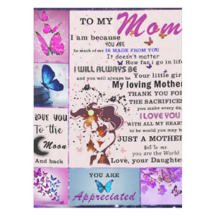 Personalized To My Mom From Daughter Tablecloth