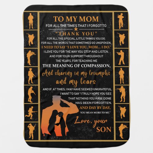 Personalized To My Mom From Son Love Mom Blanket