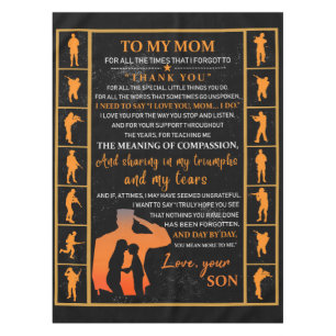 Personalized To My Mom From Son, Tablecloth