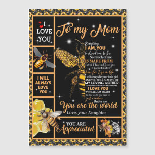 Personalized To My Mom Love From Daughter Bee