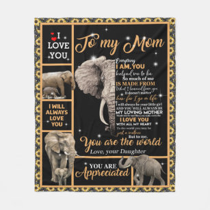 Dear Mom - From Son - Personalized Giant Love Letter Blanket - SS429