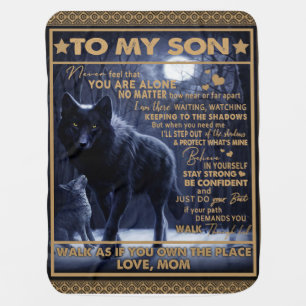 Personalized To My Son Birthday Gift, Baby Blanket