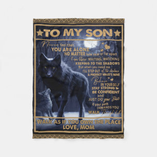 Personalized To My Son Birthday Gift, Fleece Blanket