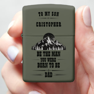Personalized To My Son Gift From Dad Zippo Lighter