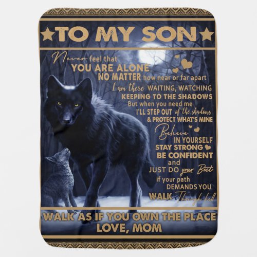 Personalized To My Son Son Birthday Gift Baby Blanket