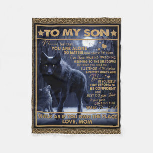 Personalized To My Son, Son Birthday Gift Fleece Blanket