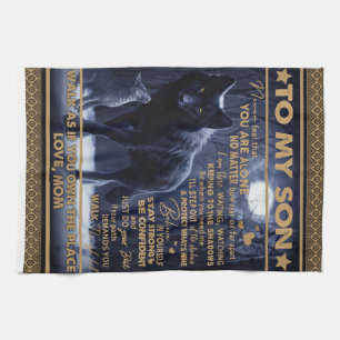 Personalized To My Son, Son Birthday Gift Kitchen Towel