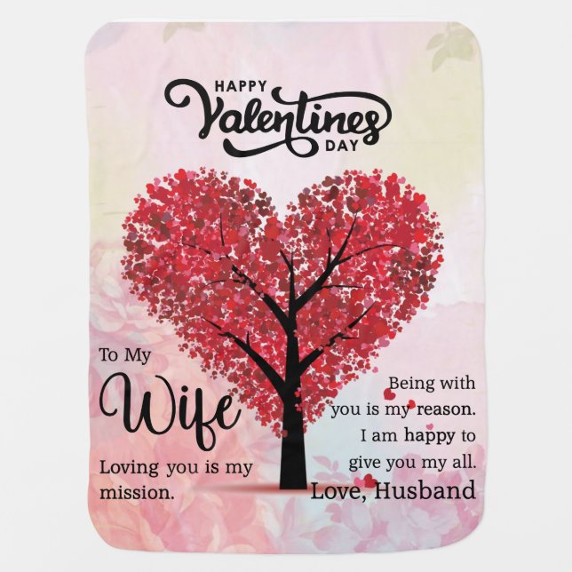 Personalized To My Wife Blanket, Love Letter From Baby Blanket (Front)