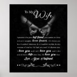 Personalized To My Wife Blanket Poster<br><div class="desc">Personalized To My Wife Blanket</div>