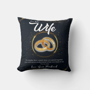 Personalized To My Wife Couple Valentine Gifts Throw Pillow