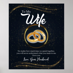 Personalized To My Wife Gifts For Valentine Poster