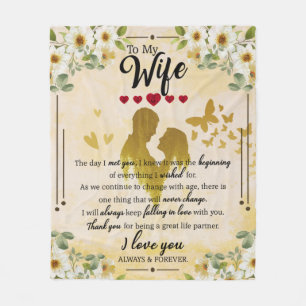 Personalized To My Wife   Married Blanket