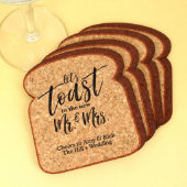 Personalized Toast Shape Cork Coaster (Toast)
