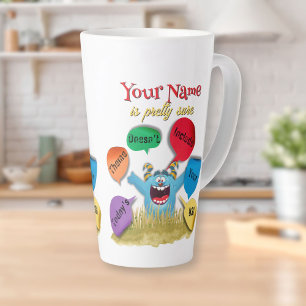 Personalized Today's Theme Doesn't Include Your BS Latte Mug